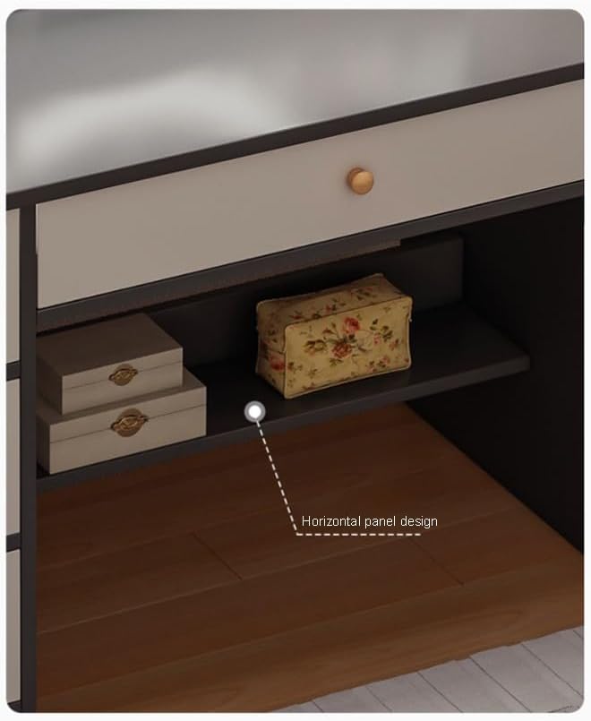 Multifunctional Makeup Vanity Dressing Table with Drawers and Chair 80 CM-GCC Home Center