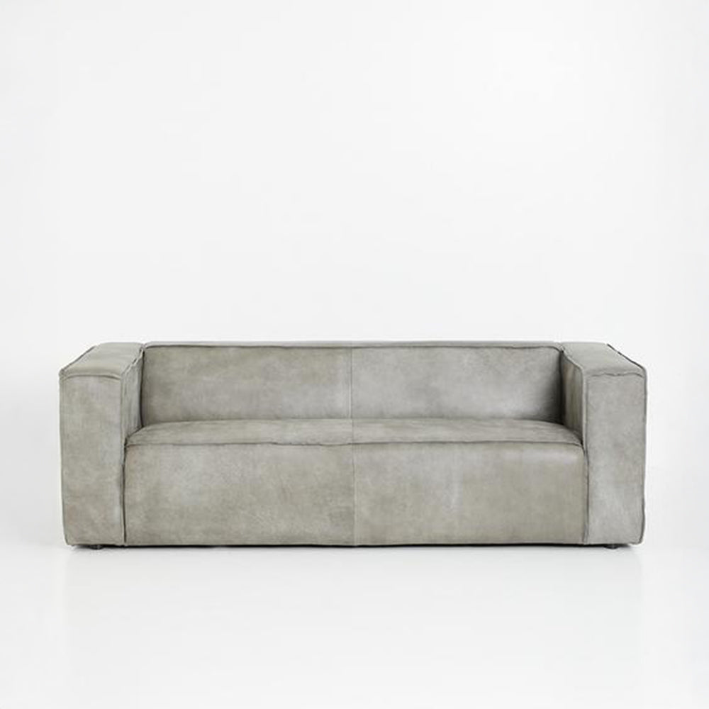 Luxury Grey Leather Sofa For Living Rooms And Lounges- Zambezi Grey-GCC Home Center