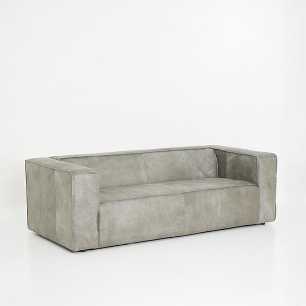 Luxury Grey Leather Sofa For Living Rooms And Lounges- Zambezi Grey-GCC Home Center