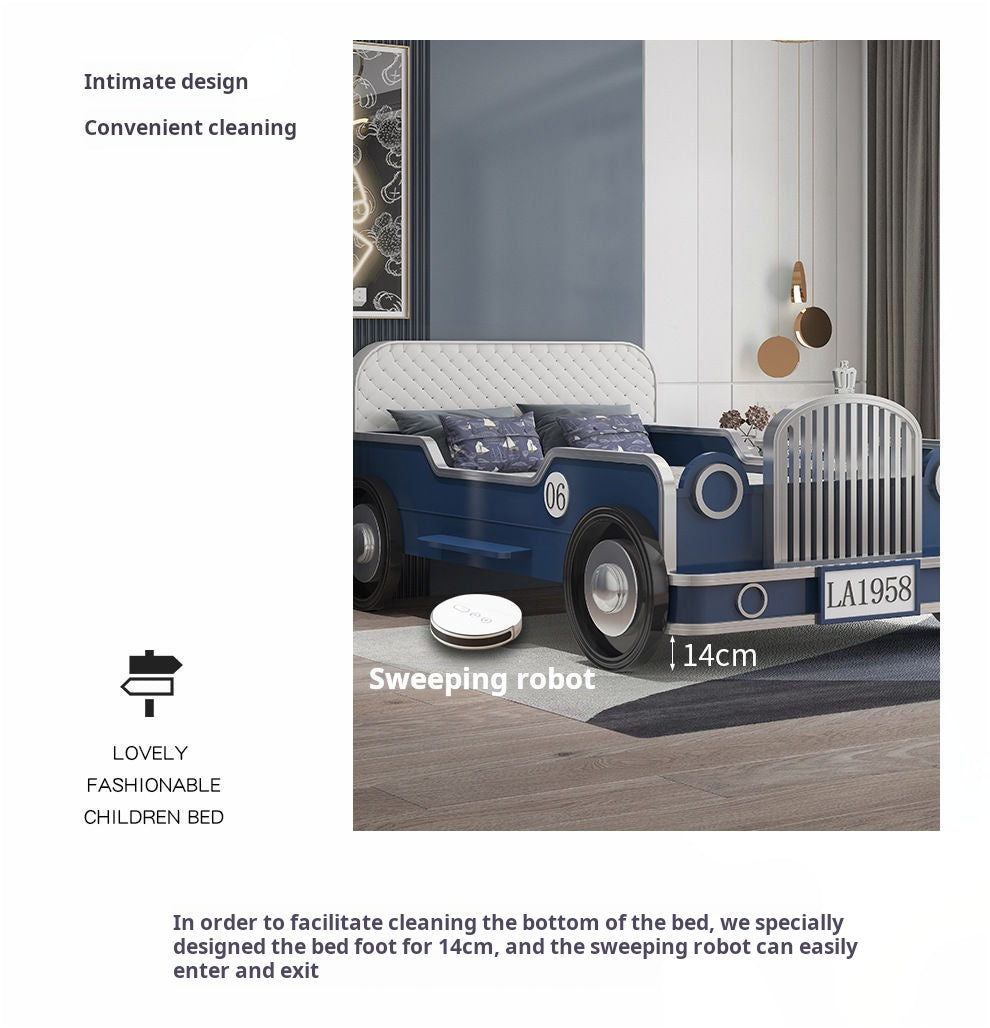 COOLBABY ZLJ1128 Children's Bed Boys Bed Car Style Single Bed-GCC Home Center