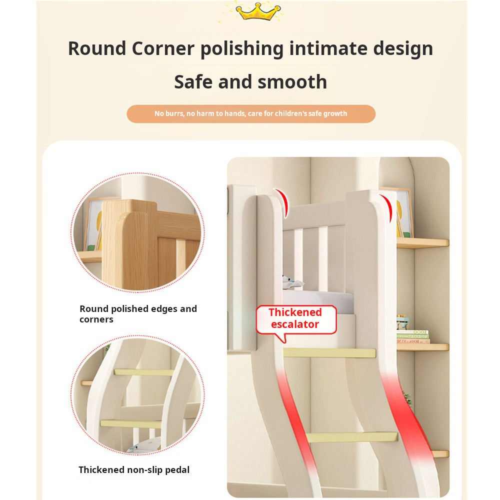 COOLBABY ZLJ1118 Multifunctional Modular Bed With Stairs And Double Drawers-GCC Home Center