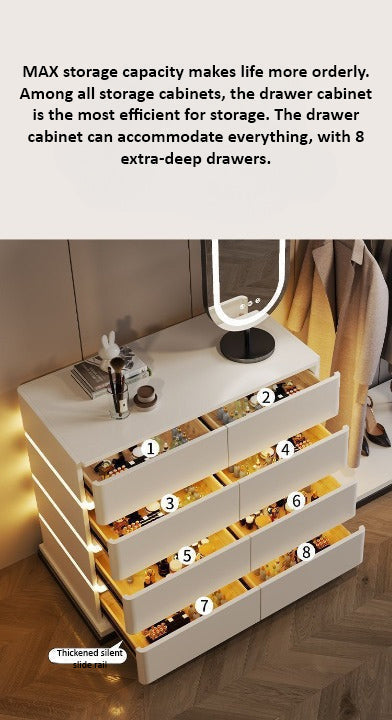 Modern Multi-Functional Dressing Table Chest Drawers, Clothes Hanger and Mirror-GCC Home Center