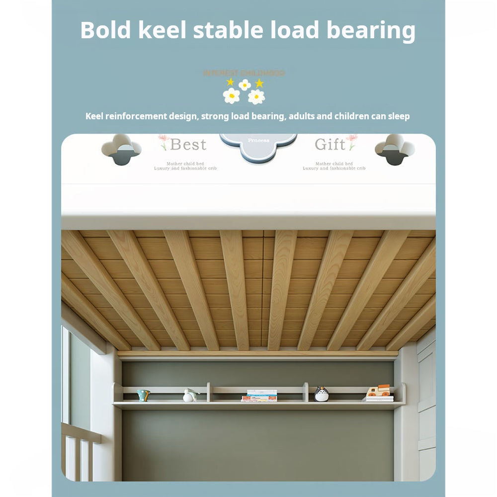 COOLBABY ZLJ1117 Multifunctional Modular Bed With Stairs And Double Drawers-GCC Home Center