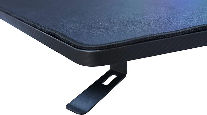 Gaming Desk Table With light, Computer Desk, Cup Holder and Headphone Hook Gamer Workstation Game Table-GCC Home Center