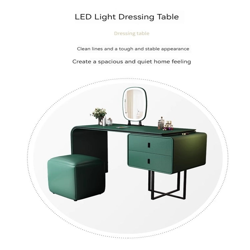 COOLBABY Dressing table small simple modern light luxury makeup table with mirror Italian network red bedroom furniture ins dressing table-GCC Home Center