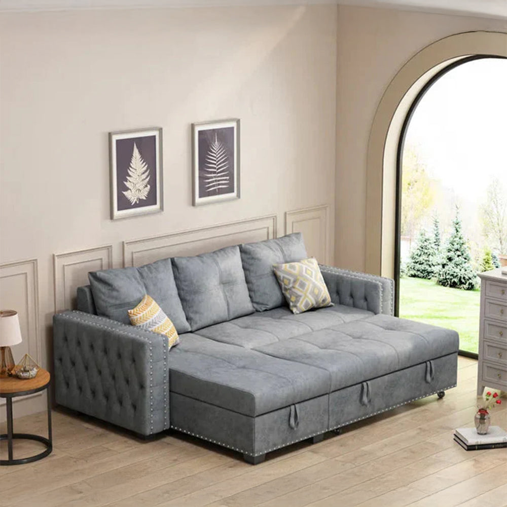 Luxury L-Shaped Sectional Sofa with Convertible Chaise-GCC Home Center