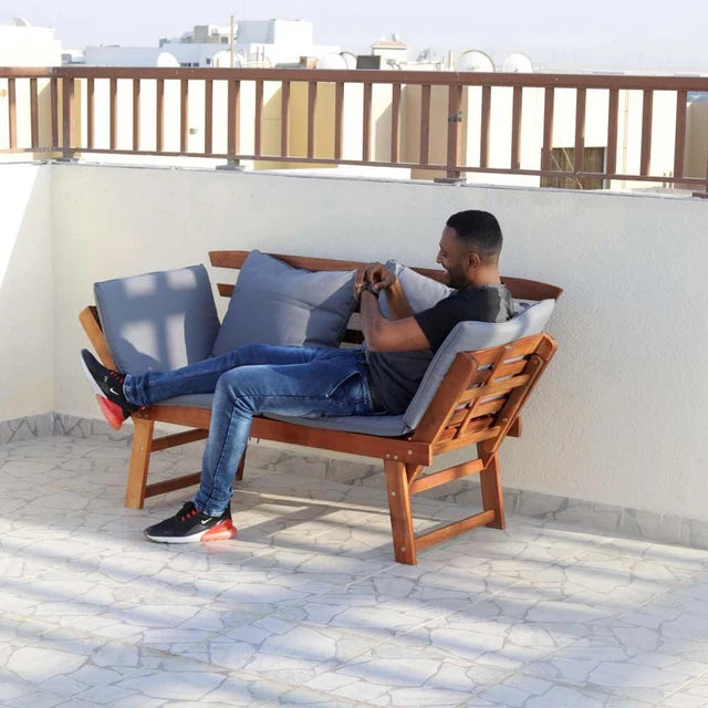 Solid Acacia Wood Sofa Outdoor-GCC Home Center