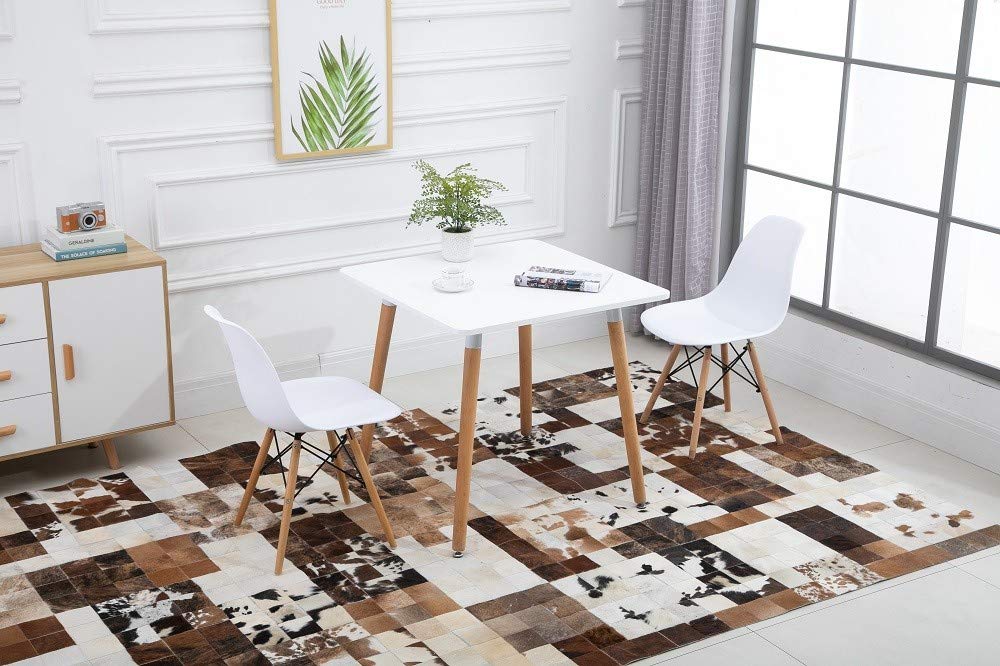 Mahmayi TJ HYT08 60DIA Round Pantry Table - Quad Leg base - Versatile for Home Office, Bistro, Balcony, Lawn, and Breakfast Nook - Fits Any Urban Decor Theme, Sturdy & Easy to Clean- Black(60cm)