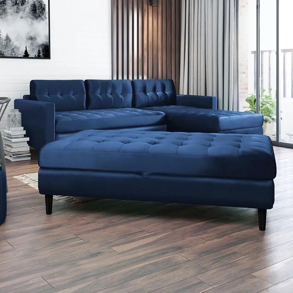 Mikkara Sleeper Corner Sofa Bed (Green)-GCC Home Center