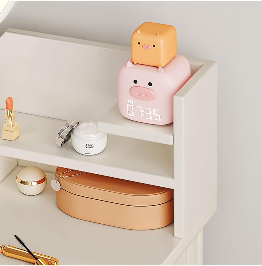 Makeup Vanity Table Dressing Table Flip Mirror With Drawers-GCC Home Center