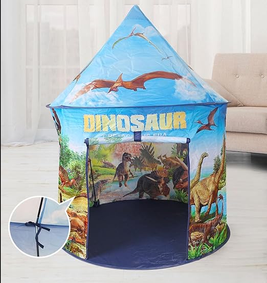 Kid Play Tent Crawl Tunnel Ball Pit Dinosaur Indoor Outdoor-GCC Home Center