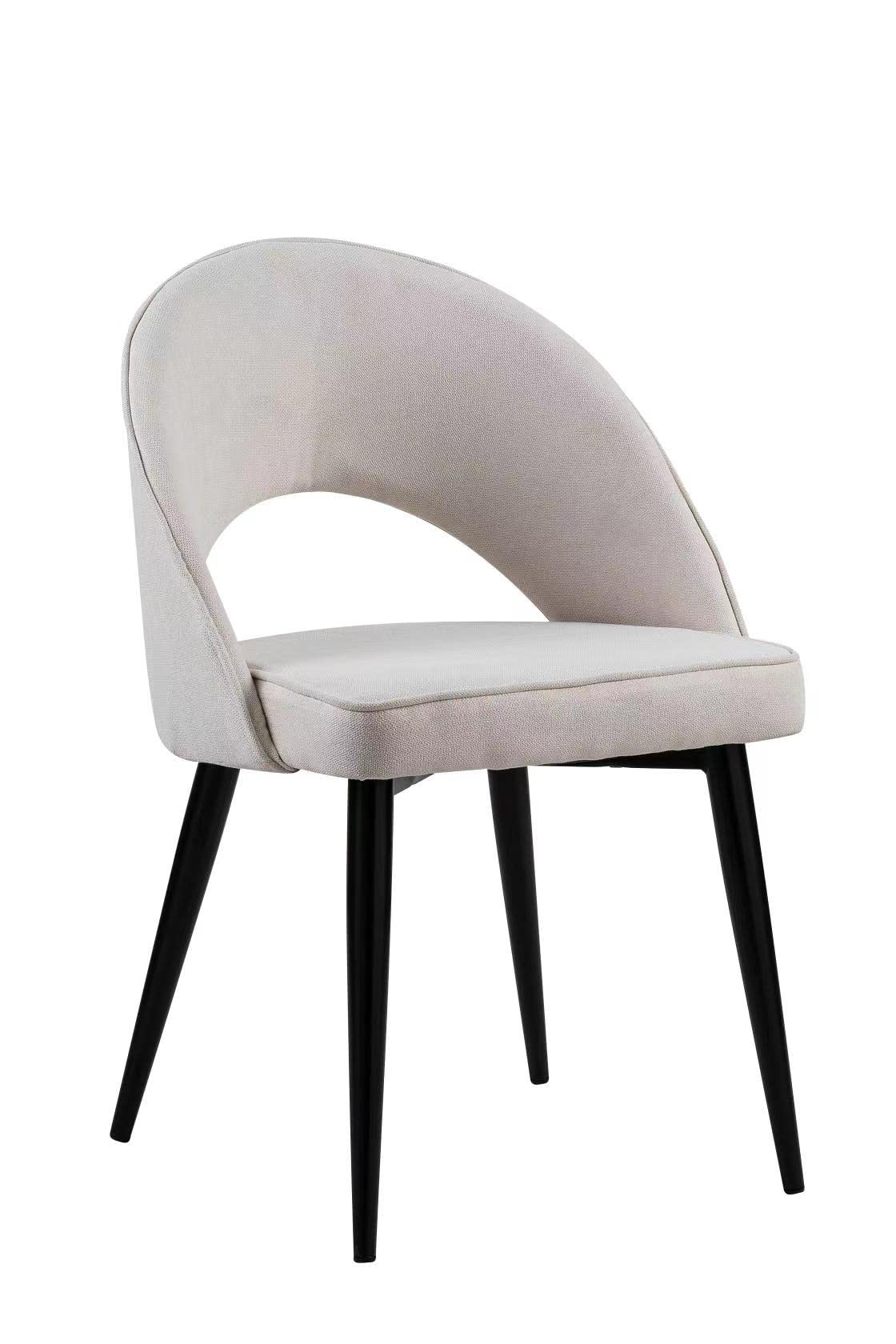 LANNY Dining Room/Restaurant Chair/Hotel chair/Office Visitor Chair/Modern Medium Back Luxury Lamb Wool Chair SZ813 (off white)-GCC Home Center