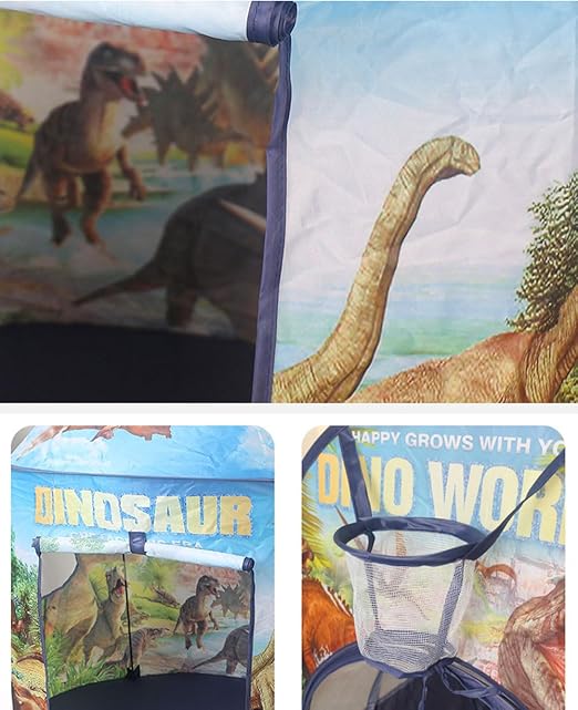 Kid Play Tent Crawl Tunnel Ball Pit Dinosaur Indoor Outdoor-GCC Home Center
