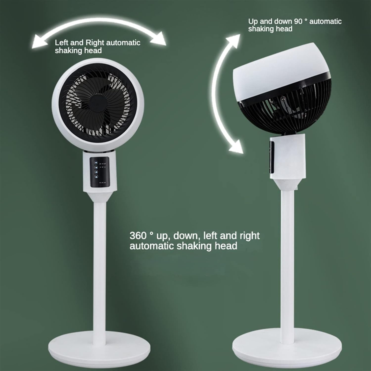 Fans Household Vertical Electric Fan, 220V Air Circulation Ventilation Device, Remote Timer.