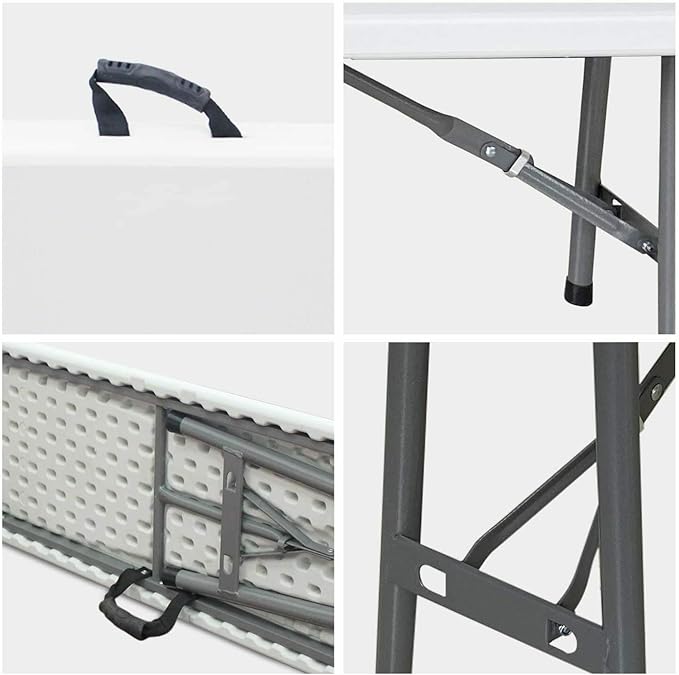 6 FT Portable Plastic in/Outdoor Picnic Party Camping Dining Folding Bench-GCC Home Center