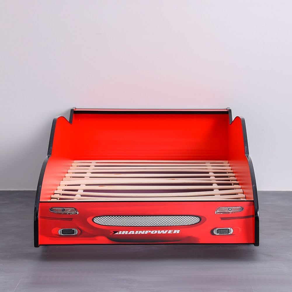 Ranger Meteoric 90x190 Kid Car Bed | Modern Design Kids Single Bed Frame Furniture | Comfortable Bed (Mattress Not Included) L208xW97.5xH69.2cm