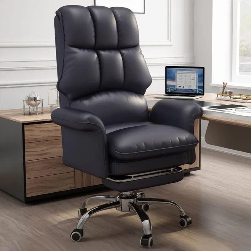 High Back PU Leather Executive Office Chair  420lbs Capacity (Black)-GCC Home Center