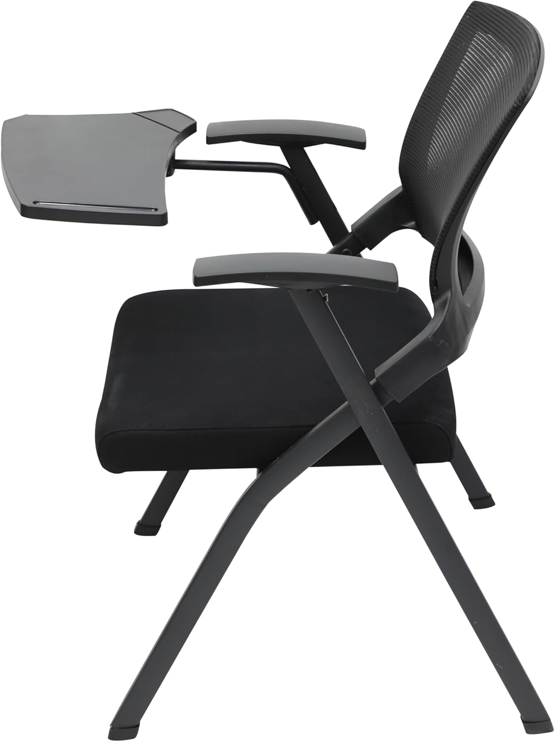 Multi Home Furniture Folding MH-30-BLK Study Chair, Metal Folding Student Chair With Writing Pad For Work From Home, Study Purpose, Homework Chair, Learning Chair, Classroom 96X30X30 Cm Black