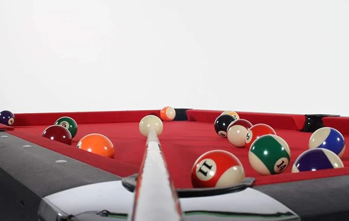 Billiard Table 9ft, Wooden Design - Red-GCC Home Center