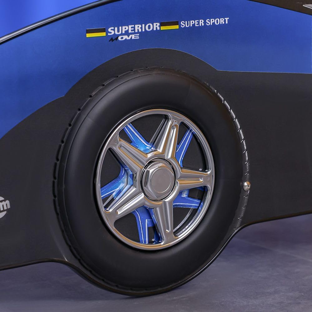 Ranger Meteoric 90x190 Kid Car Bed | Modern Design Kids Single Bed Frame Furniture | Comfortable Bed (Mattress Not Included) L208xW97.5xH69.2cm