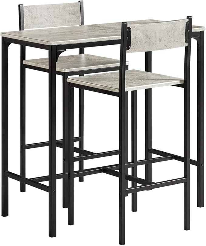 Bar Set - 1 Bar Table and 2 Stools-GCC Home Center
