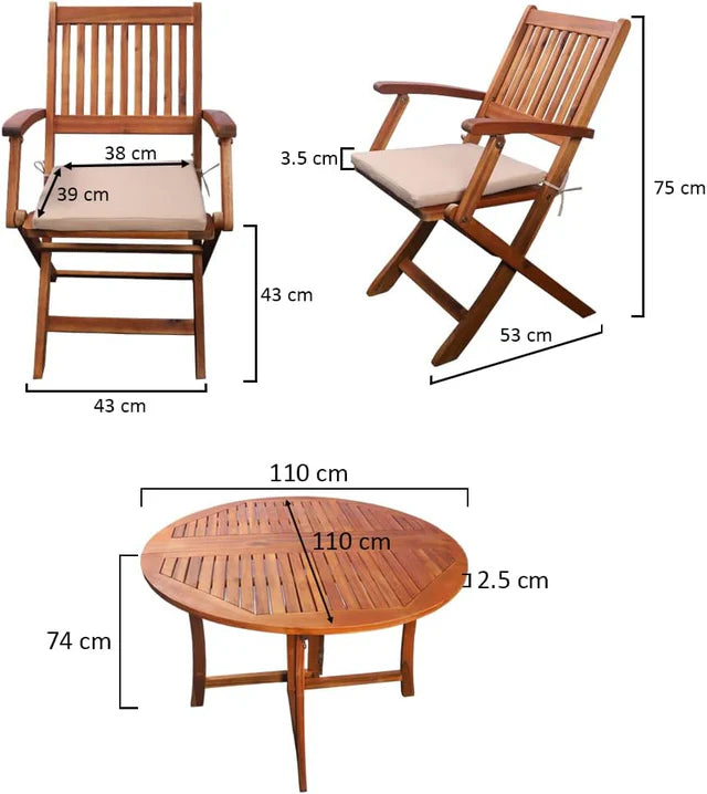 Outdoor Furniture Wooden Set-GCC Home Center