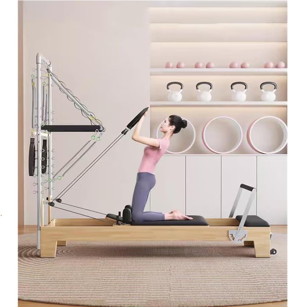 COOLBABY Pilates Reformer Pilates Core Bed Semi-elevated 2-in-1 Yoga Bed