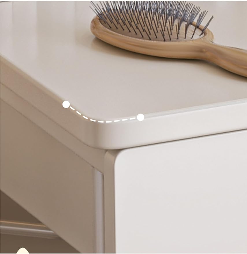 Makeup Vanity Table Dressing Table Flip Mirror With Drawers-GCC Home Center
