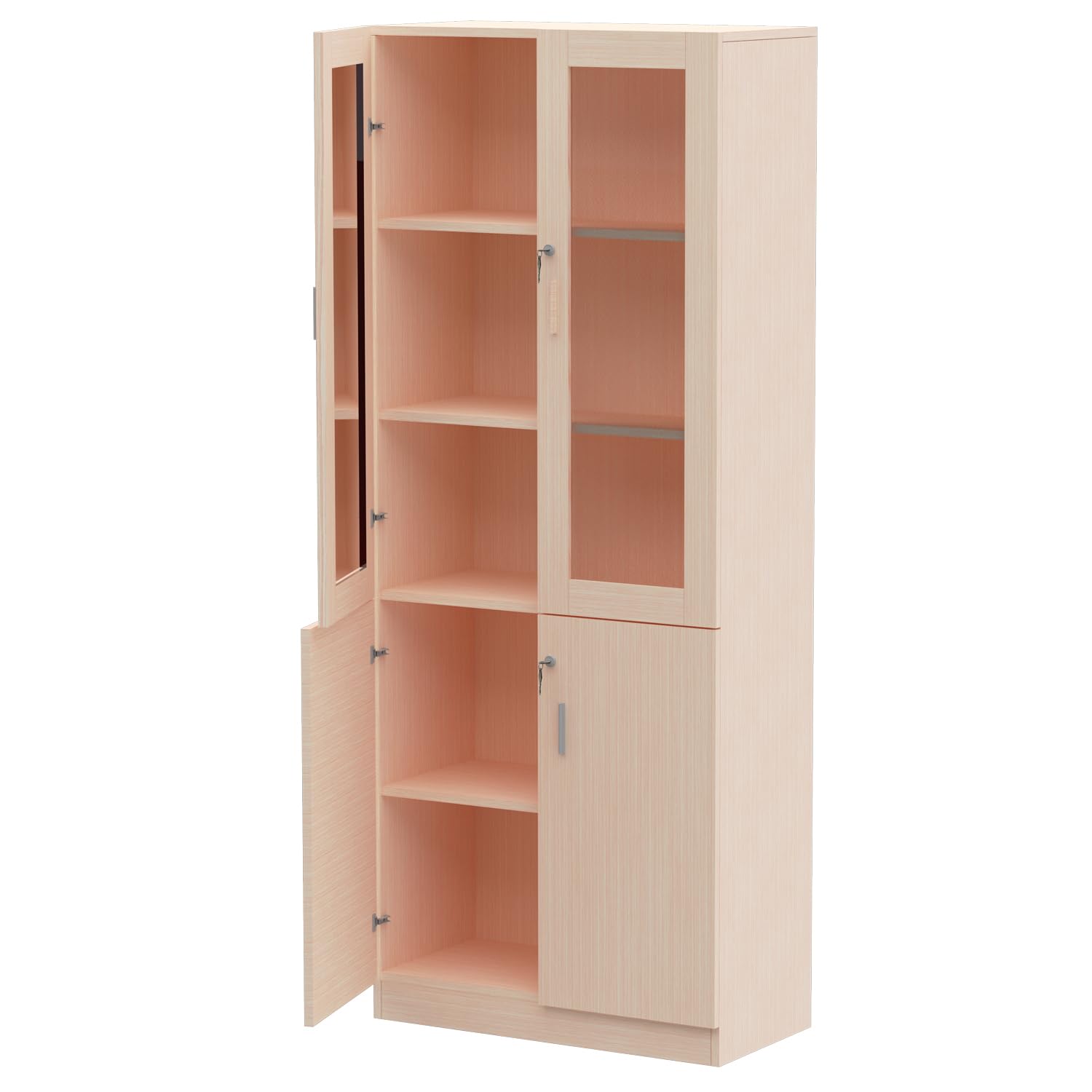 Mahmayi Storage Cabinet for Home Office (White Credenza)