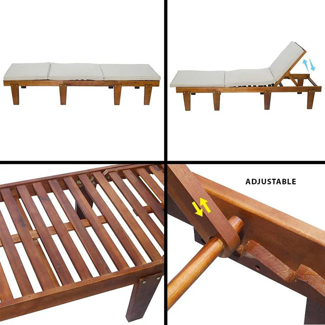 Stylish Sun Lounger For Beach And Garden-GCC Home Center