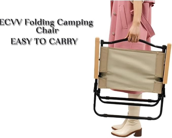 Outdoor Folding Chair with Armrest Camping Fishing Seat Portable Chair-GCC Home Center