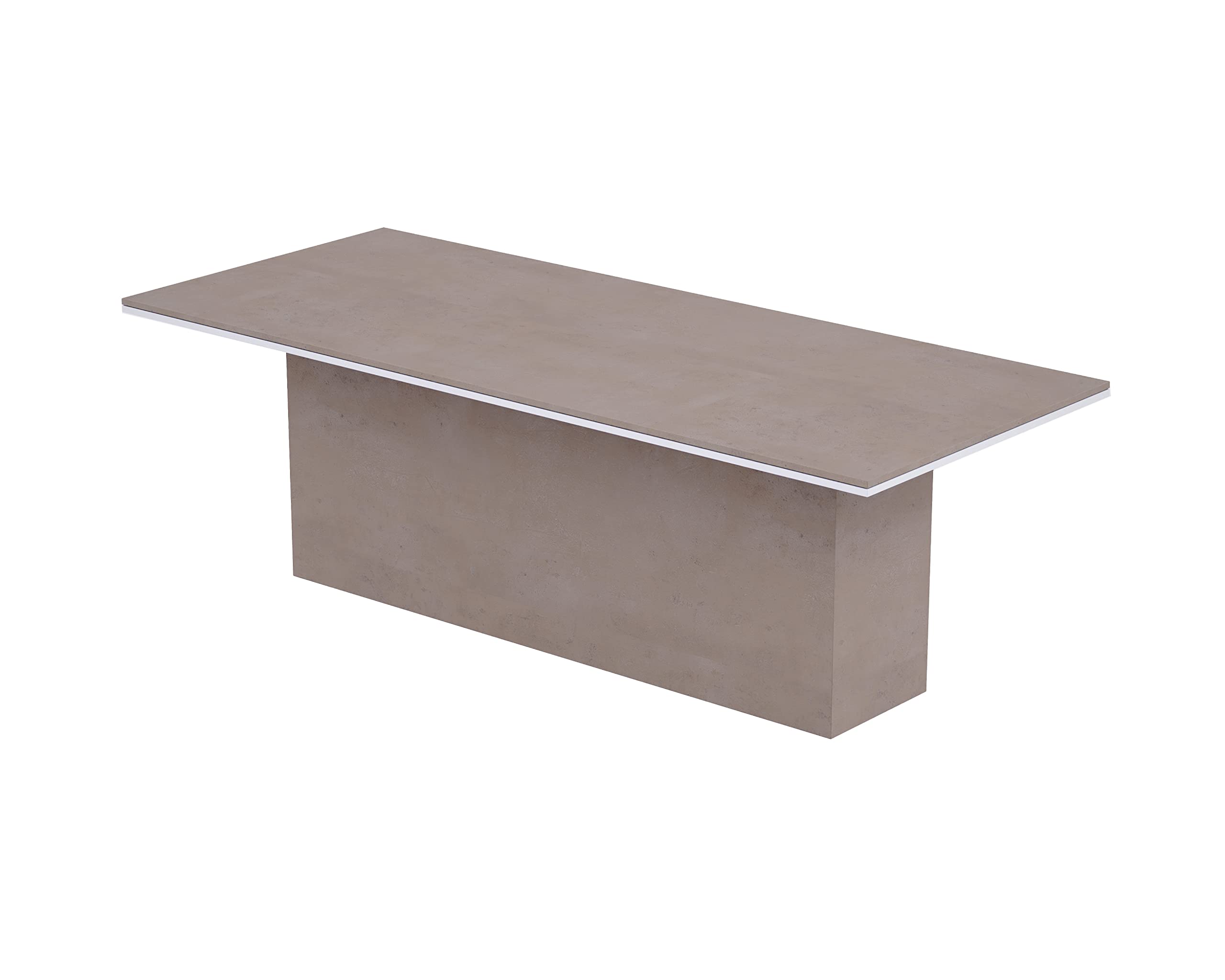 Mahmayi Modern Conference Table, Office Meeting Table, Conference Meeting Room Table - Light Concrete, 480CM