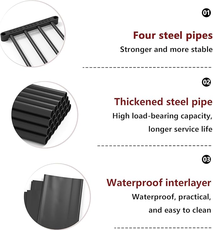 6-Cube Storage Organizer Book Shelf – DIY Metal Bookcase with Portable Design (Black, Matte Finish)