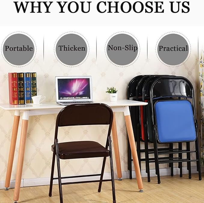 Folding Chair With Padded Seats Multi Functional Portable Chair-GCC Home Center