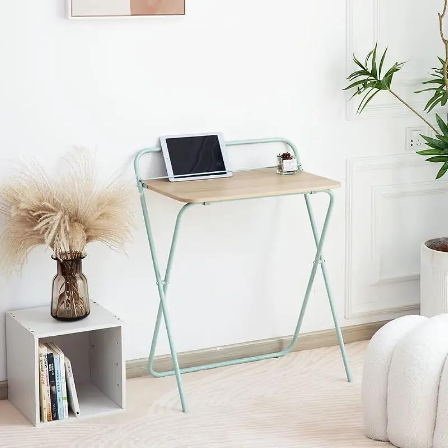 Navodesk Folding Table, Compact Computer Folding Desk for Home Office, Portable Desk for Small Spaces (BLACK OAK)-GCC Home Center