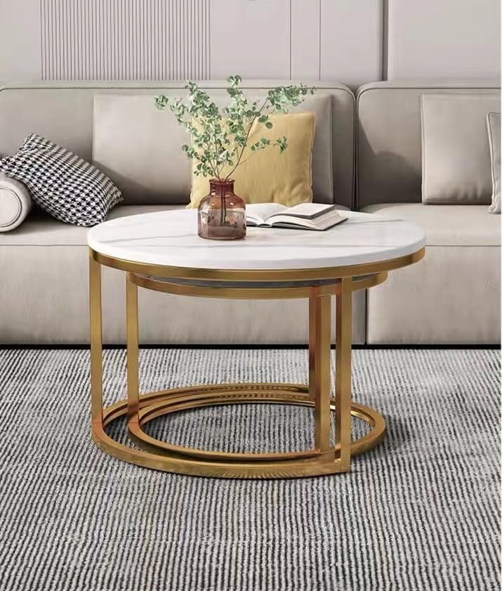 Modern Coffee Table Nesting Side Set of 2, End Table For Living Rooms-GCC Home Center