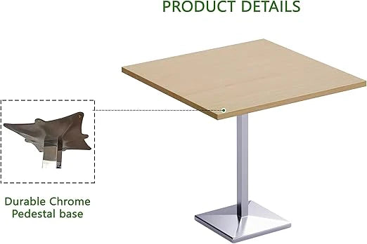 Aluminum Single Leg Table for Garden and Outdoor Patio Square Shape-GCC Home Center