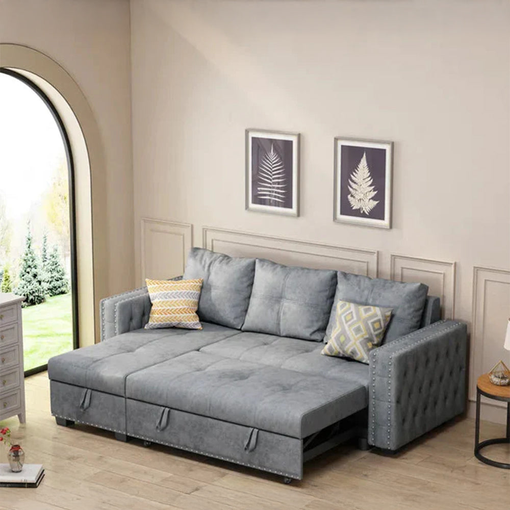 Luxury L-Shaped Sectional Sofa with Convertible Chaise-GCC Home Center