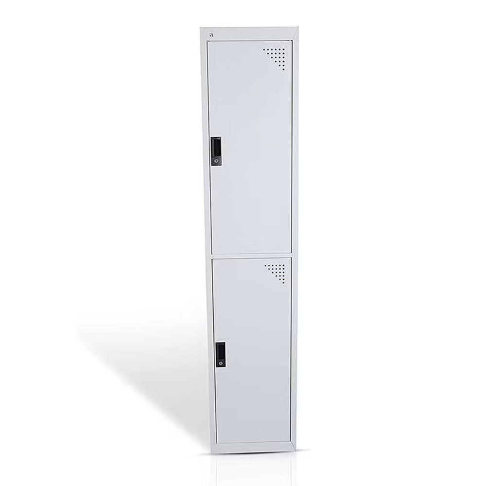 Durable 2-Door Steel Cabinet | Employee, Student, School, and Gym Locker with Ventilation-GCC Home Center