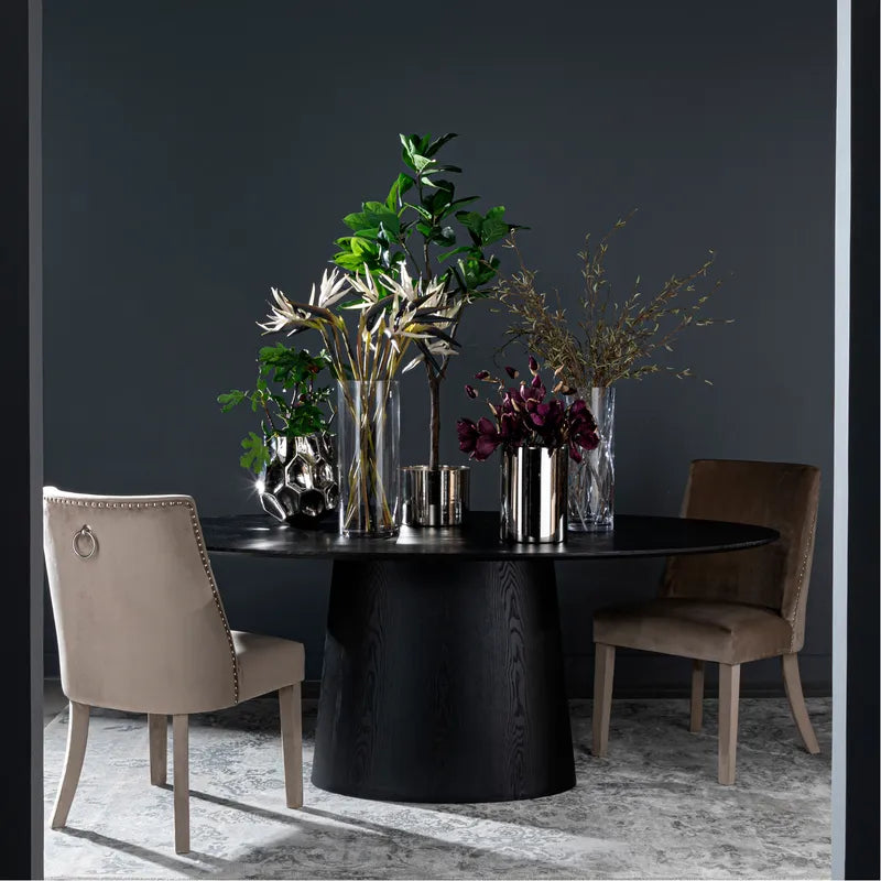 Modern Elegance Dining Table Black – 200x110 cm