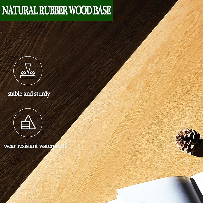 Modern Glass Coffee Table (Black Glass Top & Wood Base)