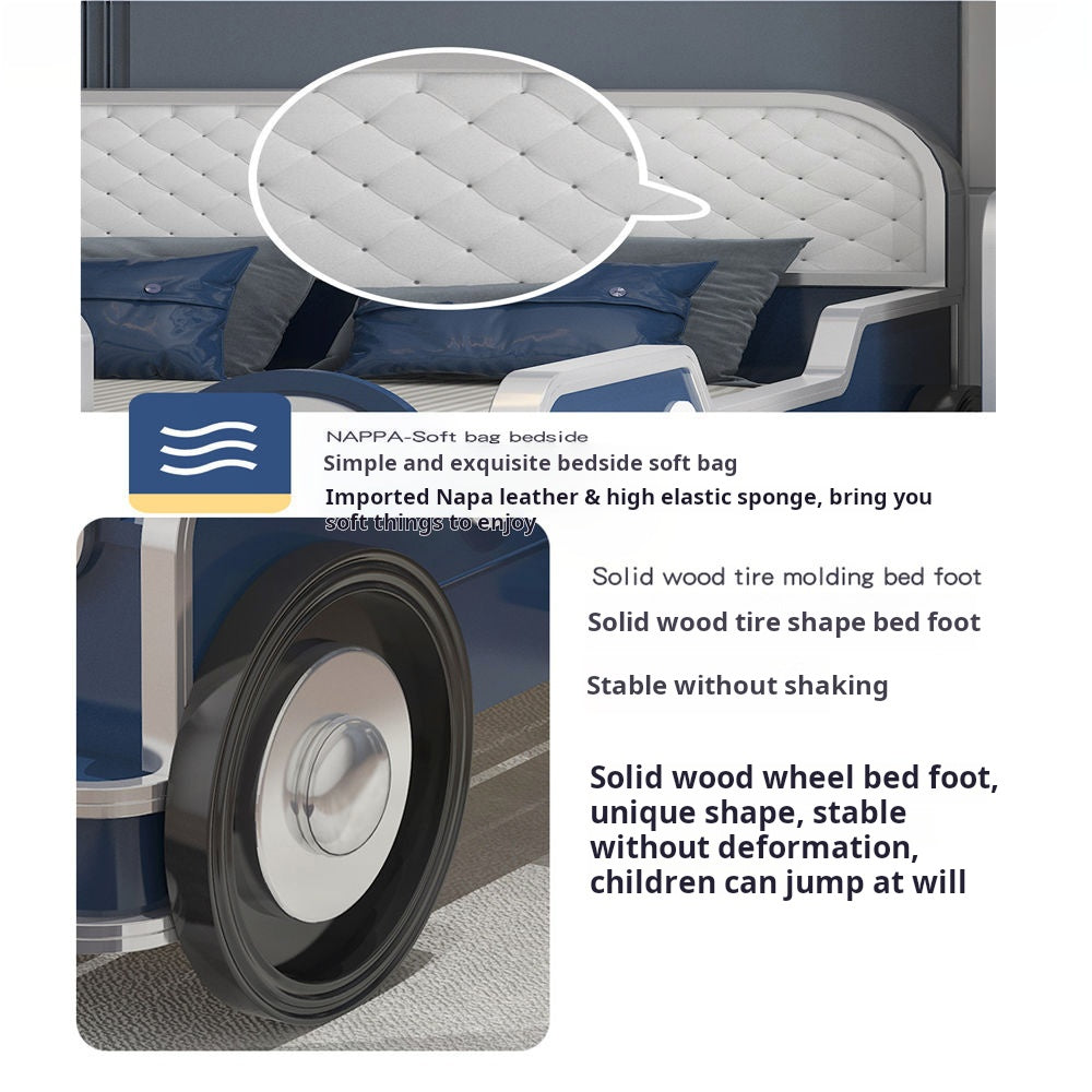 COOLBABY ZLJ1128 Children's Bed Boys Bed Car Style Single Bed-GCC Home Center