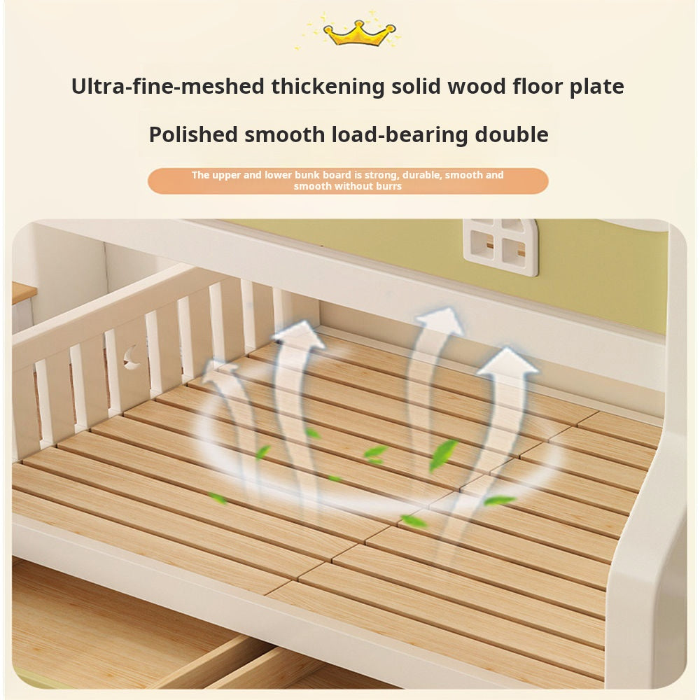 COOLBABY ZLJ1118 Multifunctional Modular Bed With Stairs And Double Drawers-GCC Home Center