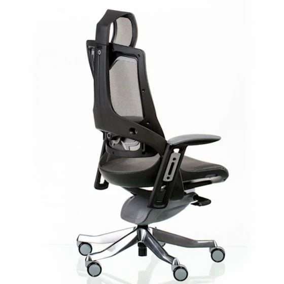 High Back Fabric Chair 49 cm - Black Office Chair-GCC Home Center
