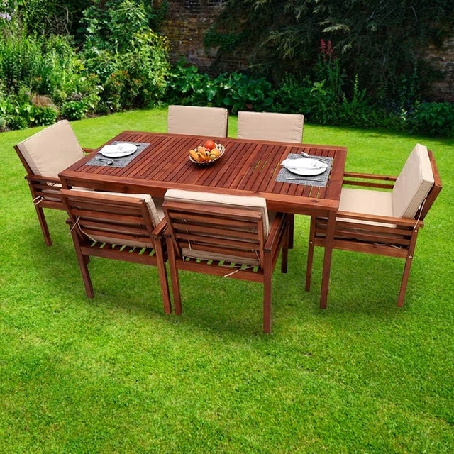 7 Piece Dining Set, Elegant Design Outdoor/Indoor Set-GCC Home Center