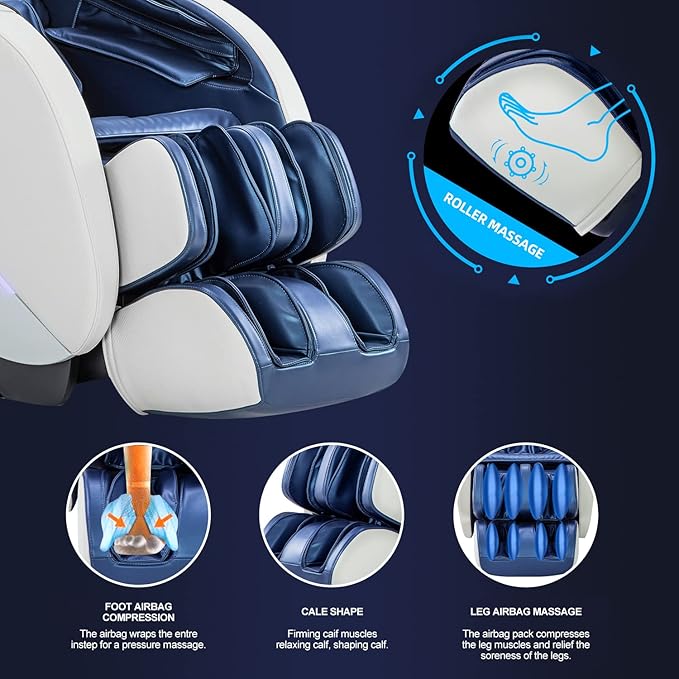 Massage Chair Recliner – Full Body Massage Chair with Zero Gravity, Airbags, Heating & Foot And Bluetooth Speaker