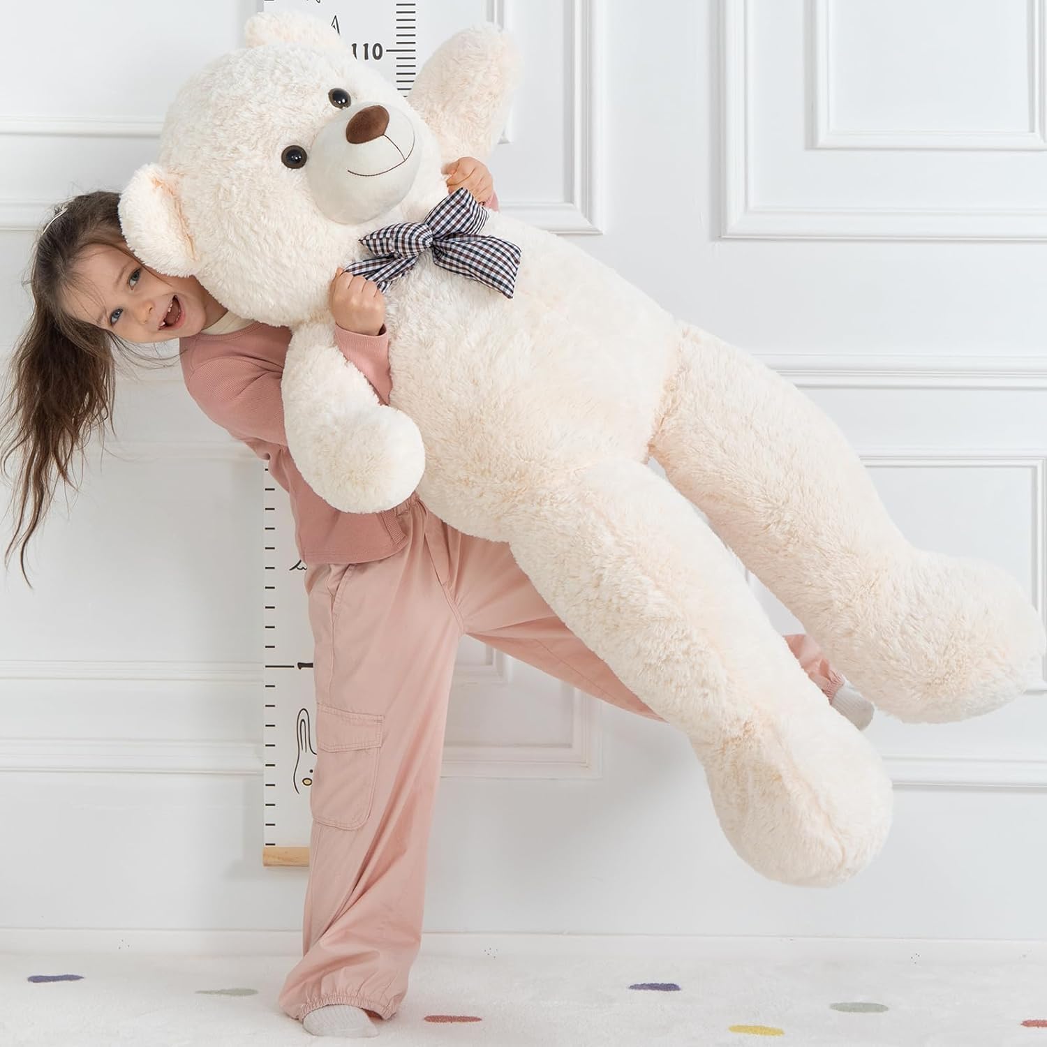 COOLBABY teddy bear for children and birthday day gift 160cm,white