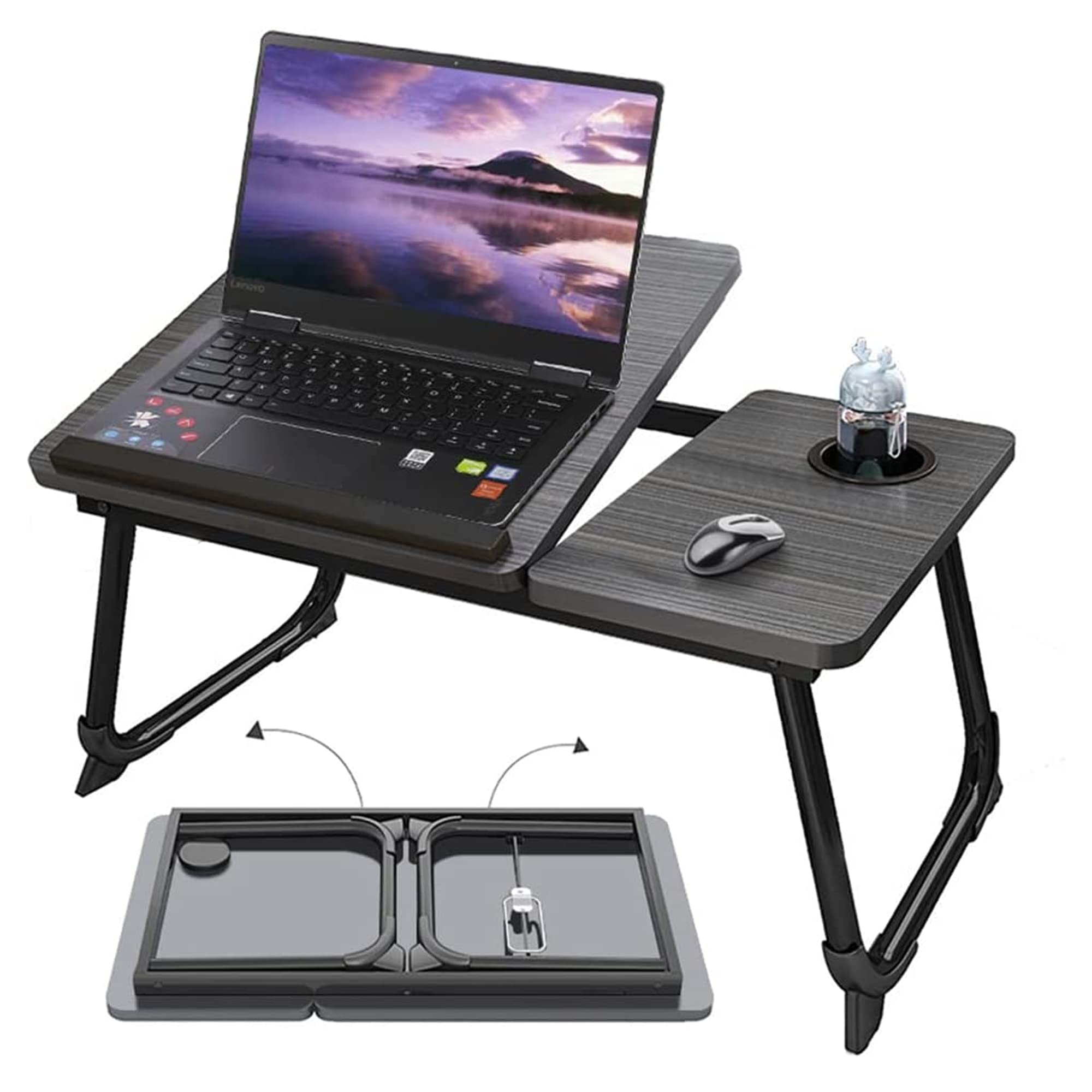 Sulfar Computer Desk, Computer Laptop Table Desk Office Desk Study Writing Desk Easy Assembly, Computer Desk Modern Simple Style for Home Office 120 x 60CM Black-GCC Home Center