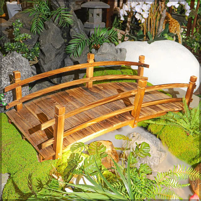 Wooden Arch Footbridge-GCC Home Center
