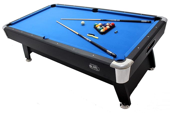 Billiard Table 9ft Wooden Design - Blue-GCC Home Center